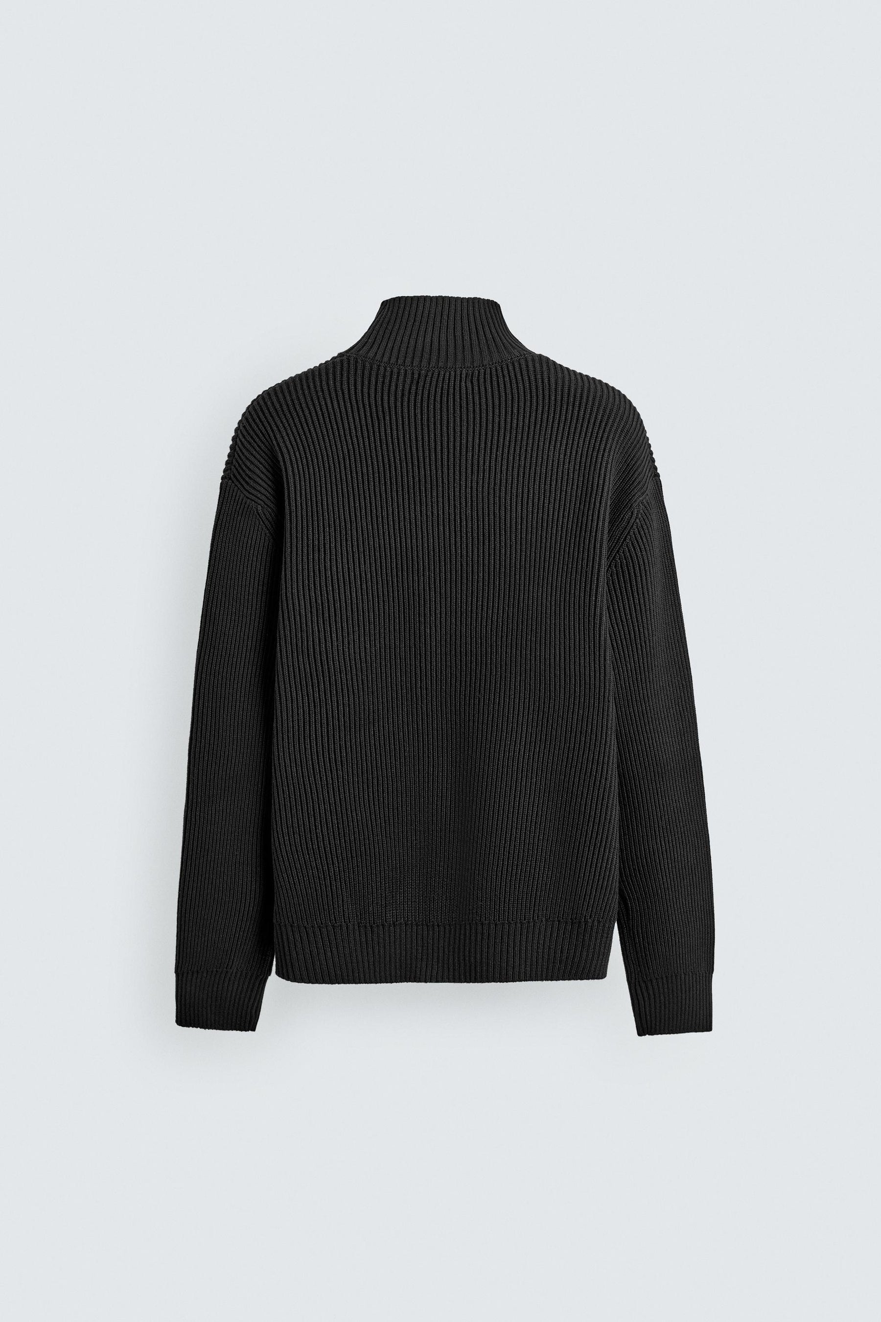 TEXTURED HIGH NECK JUMPER - Image 9