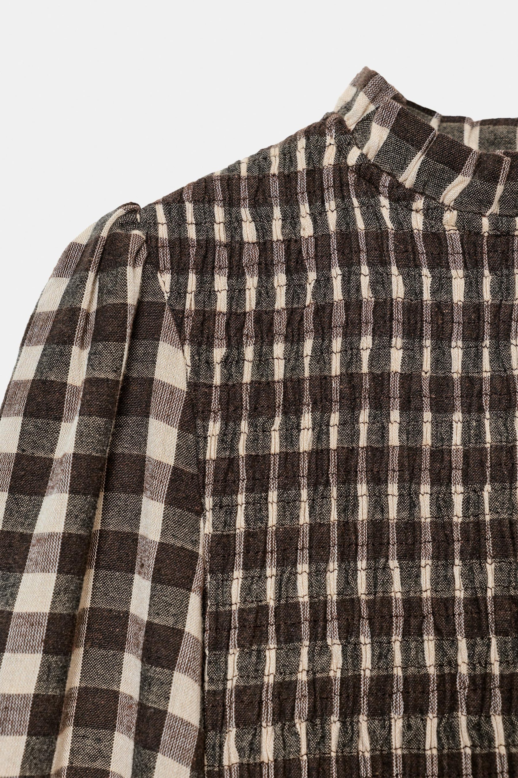 Gerüschtes Baumwollhemd