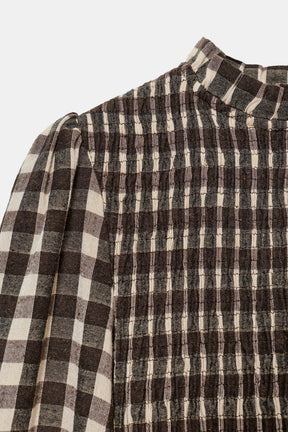 Gerüschtes Baumwollhemd