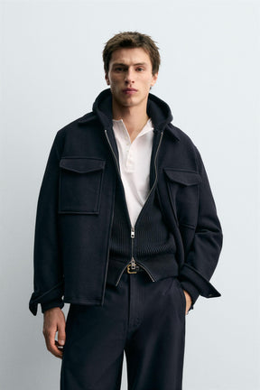 REGULAR FIT WOOL OVERSHIRT - Image 2