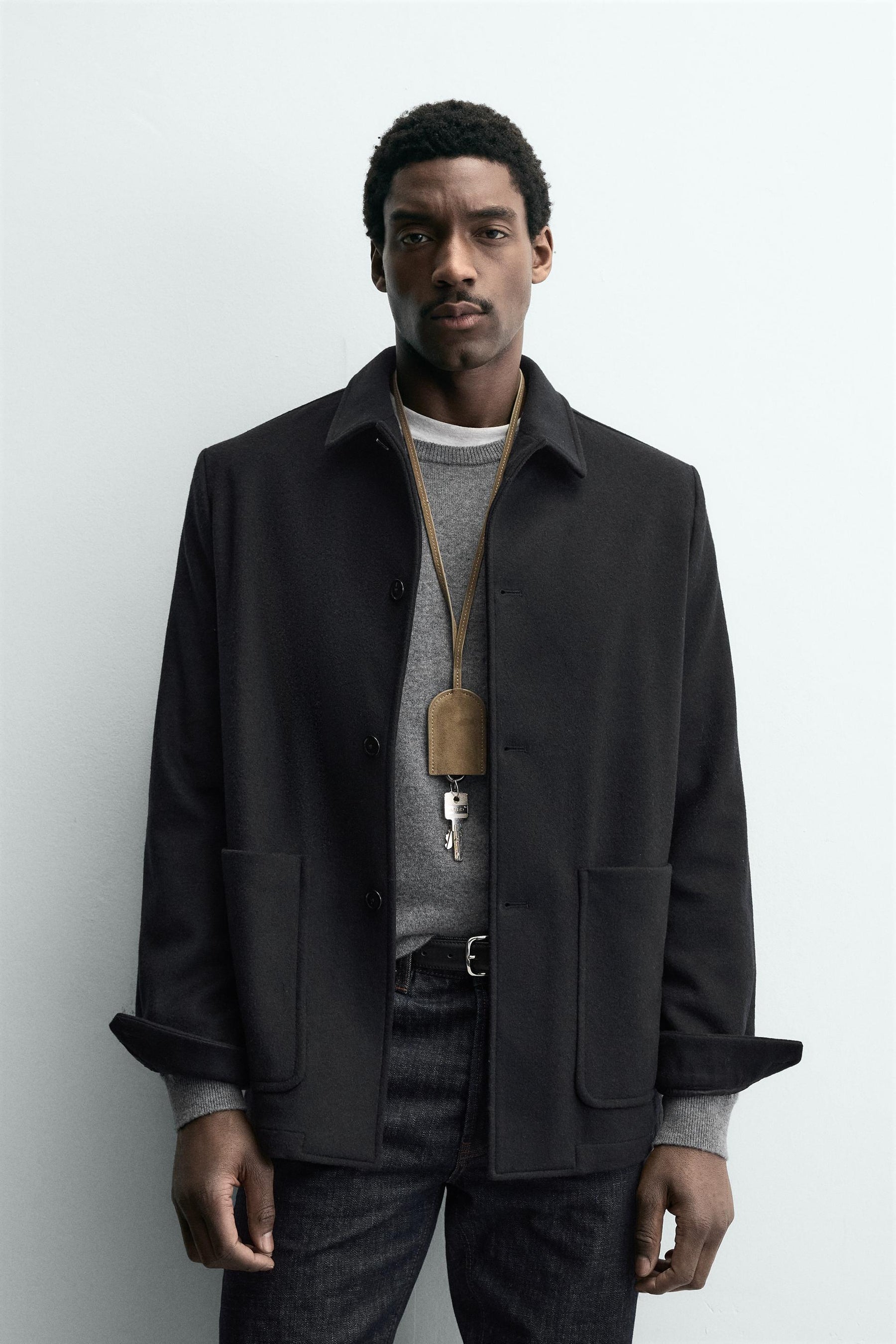 RELAXED FIT WOOL BLEND BLAZER - Image 2