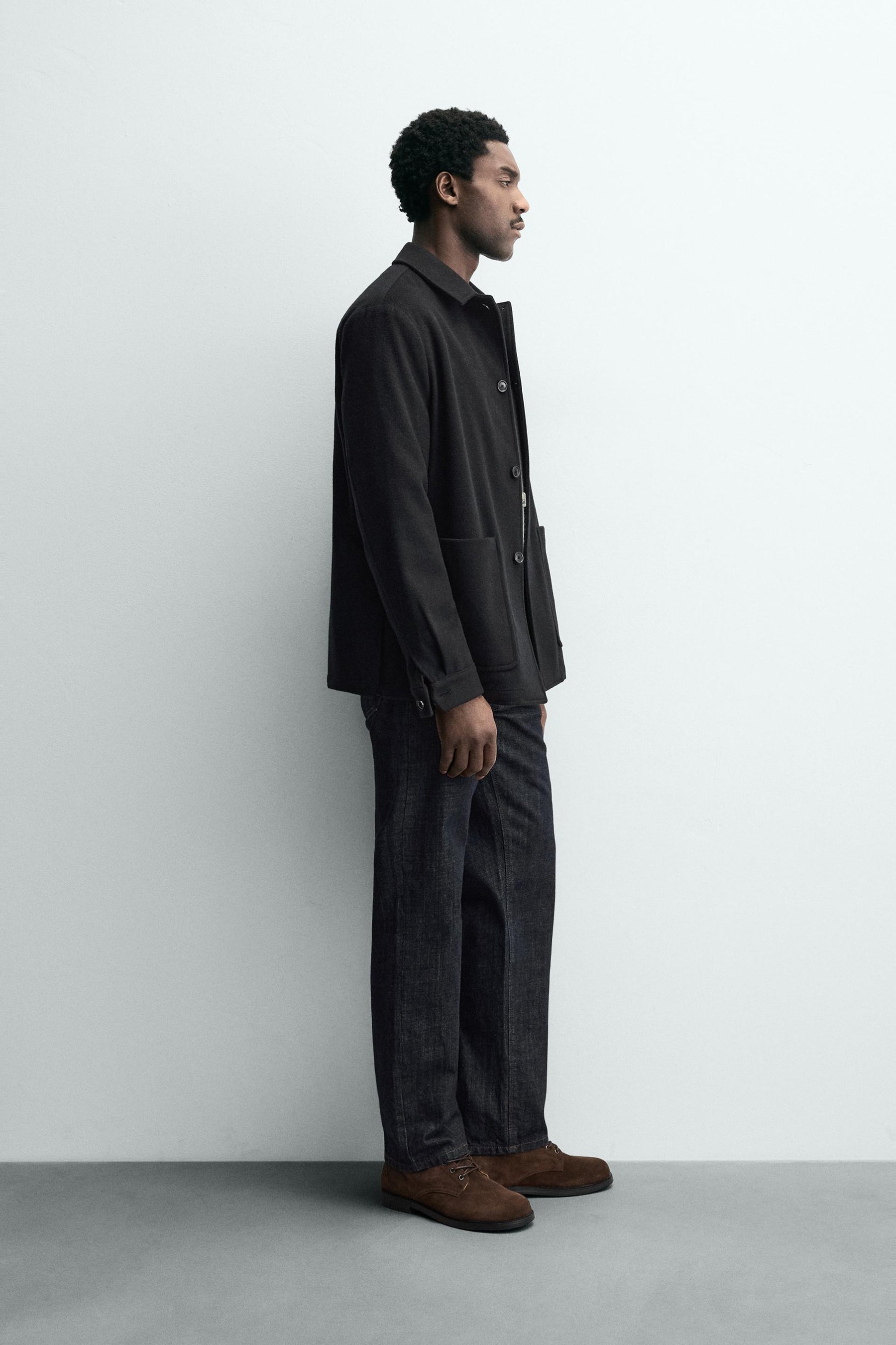 RELAXED FIT WOOL BLEND BLAZER - Image 4