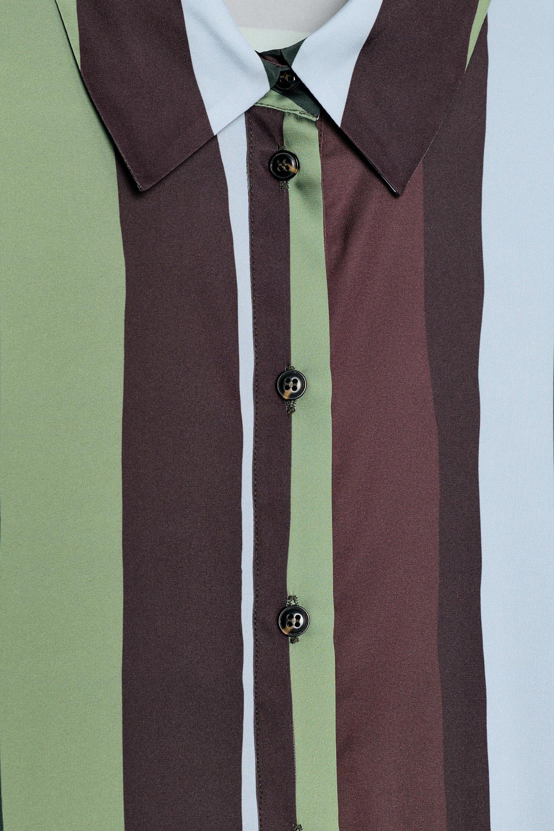 Gestreifte Satinbluse