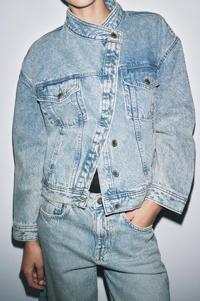 Doppelreihige Jeansjacke