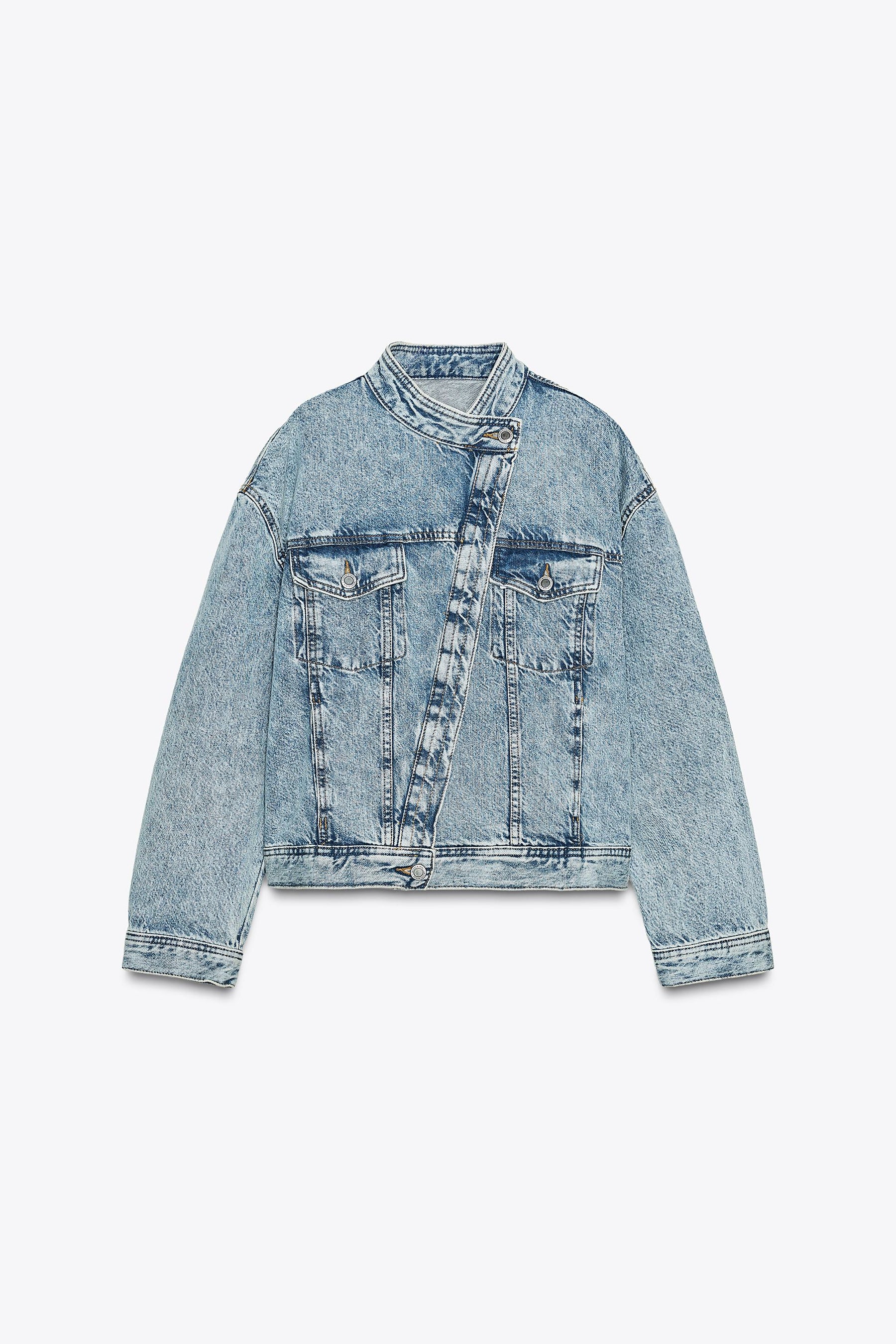 Doppelreihige Jeansjacke
