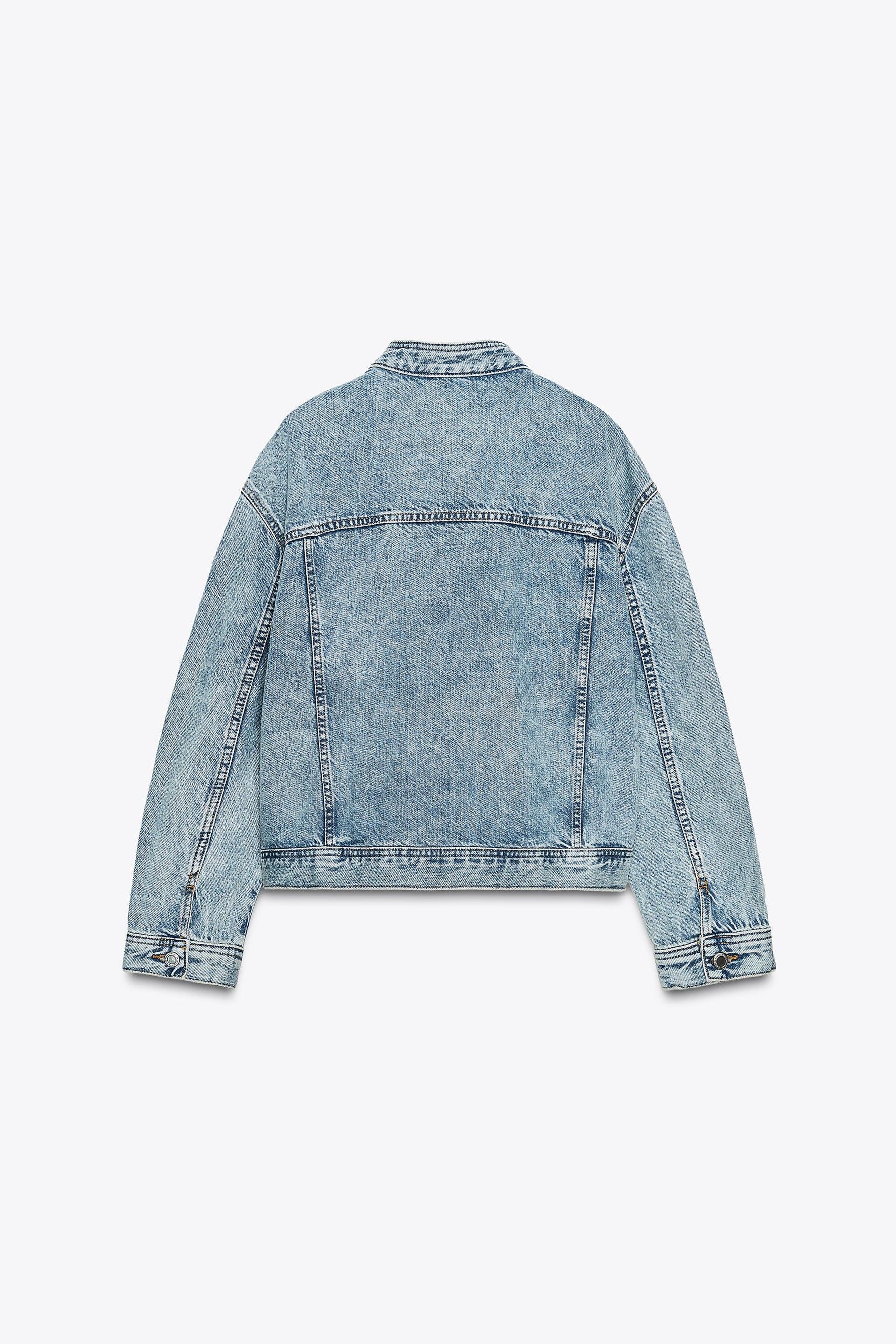 Doppelreihige Jeansjacke
