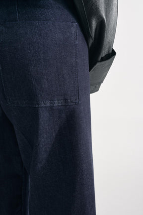 Weit geschnittene High-Waist-Jeans