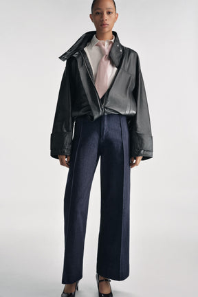 Weit geschnittene High-Waist-Jeans