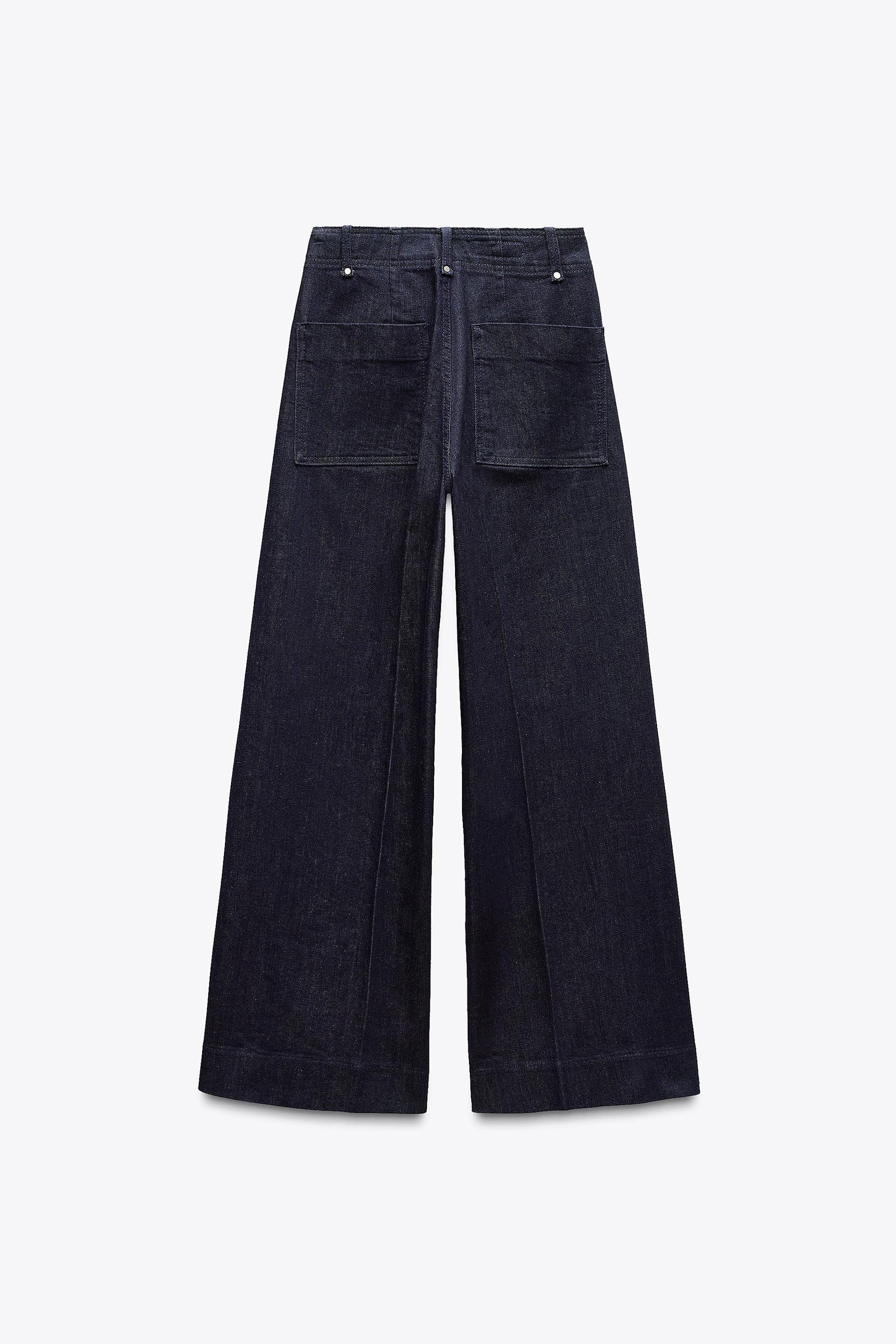 Weit geschnittene High-Waist-Jeans