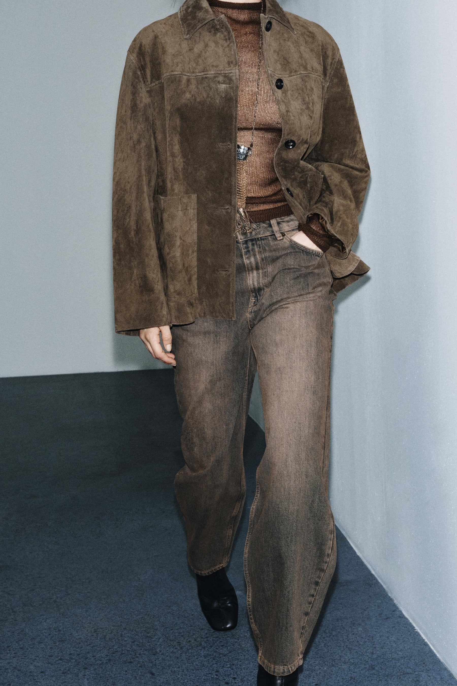 Barrel Jeans mit mittelhohem Bund