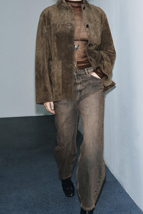 Barrel Jeans mit mittelhohem Bund