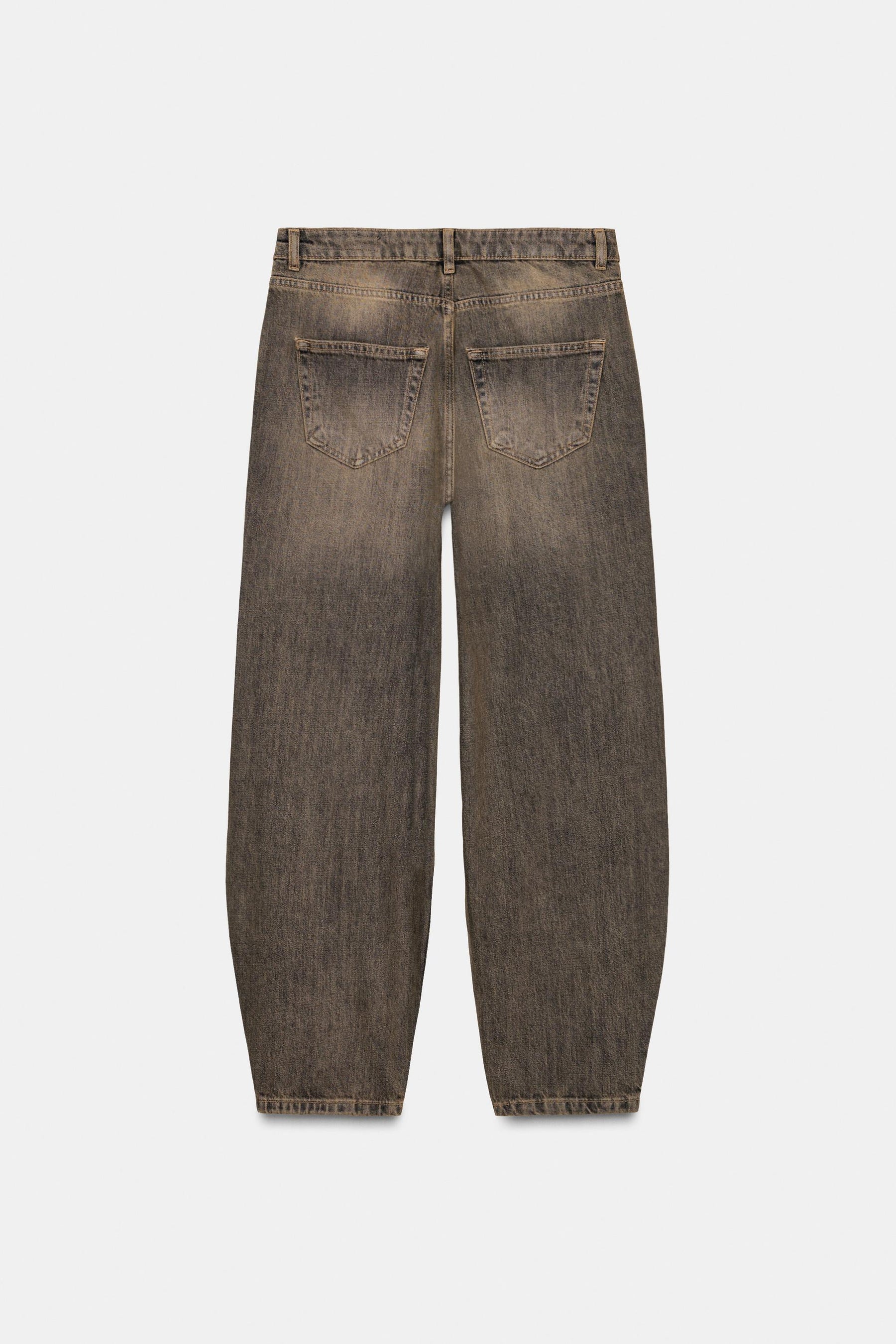Barrel Jeans mit mittelhohem Bund