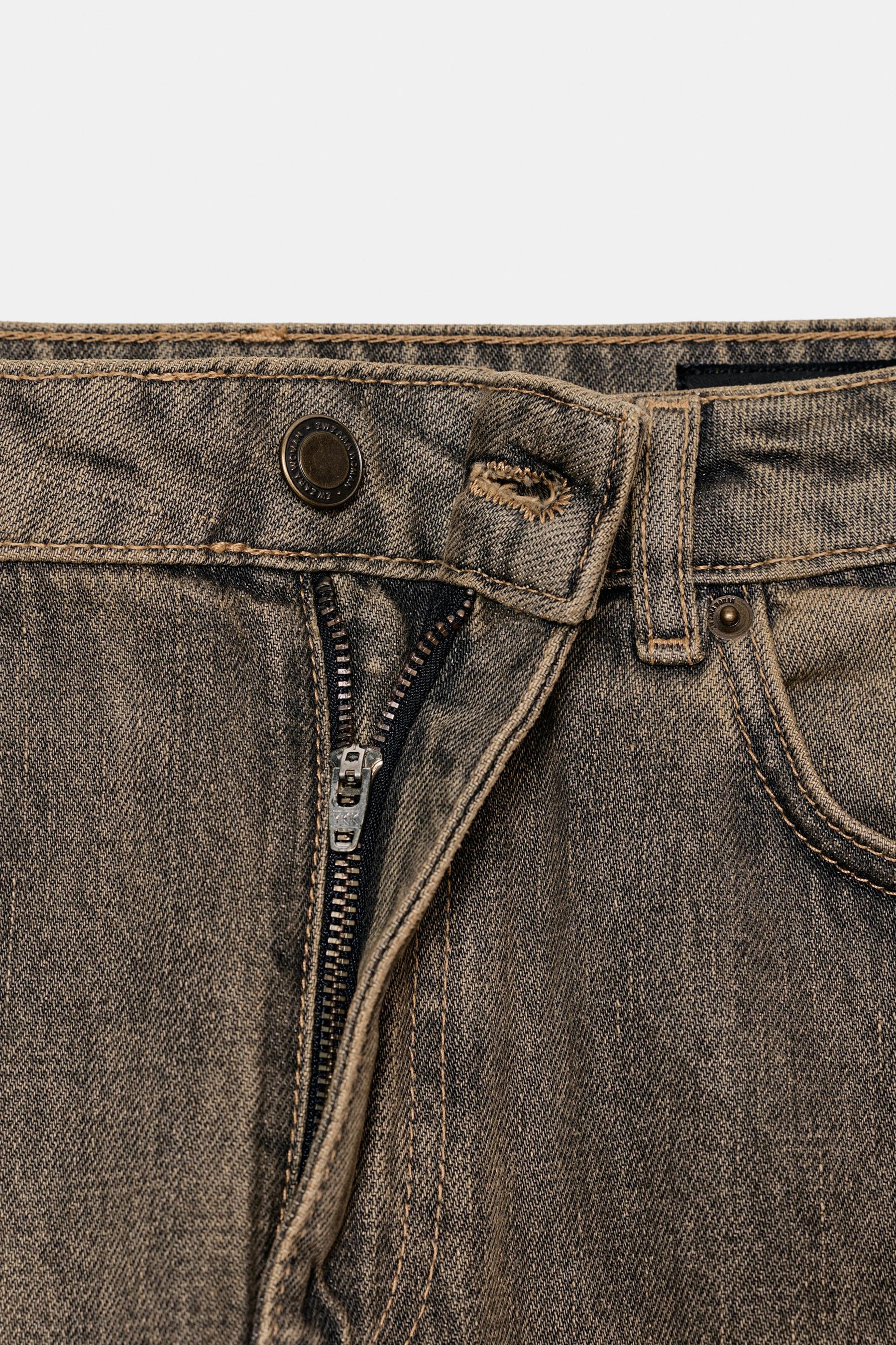 Barrel Jeans mit mittelhohem Bund