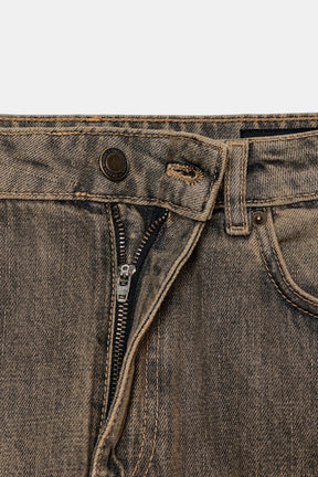 Barrel Jeans mit mittelhohem Bund