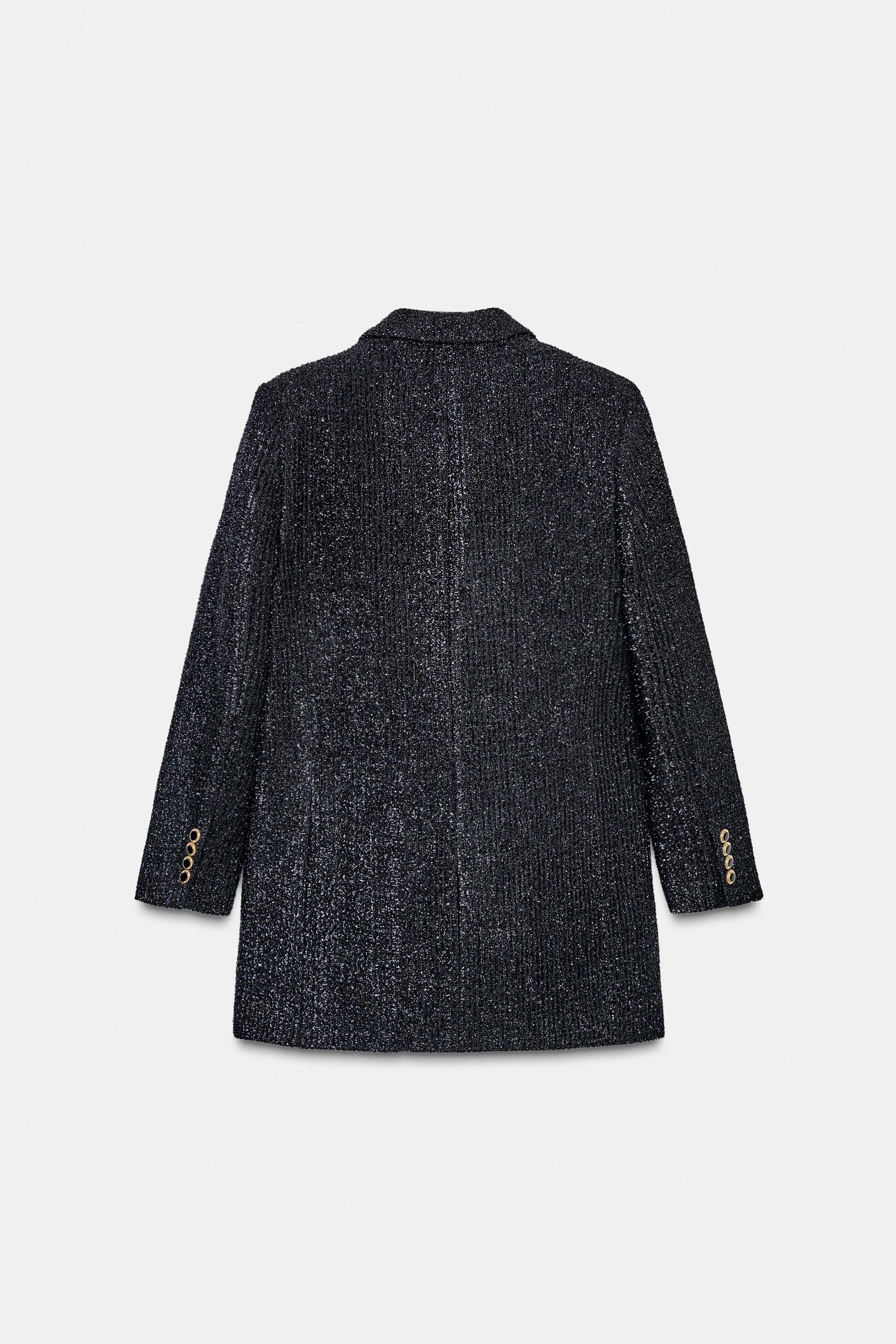 Blazer mit Metallic-Faden