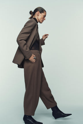 Karottenhose mit Reißverschluss