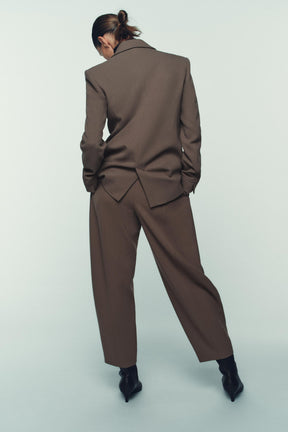 Karottenhose mit Reißverschluss