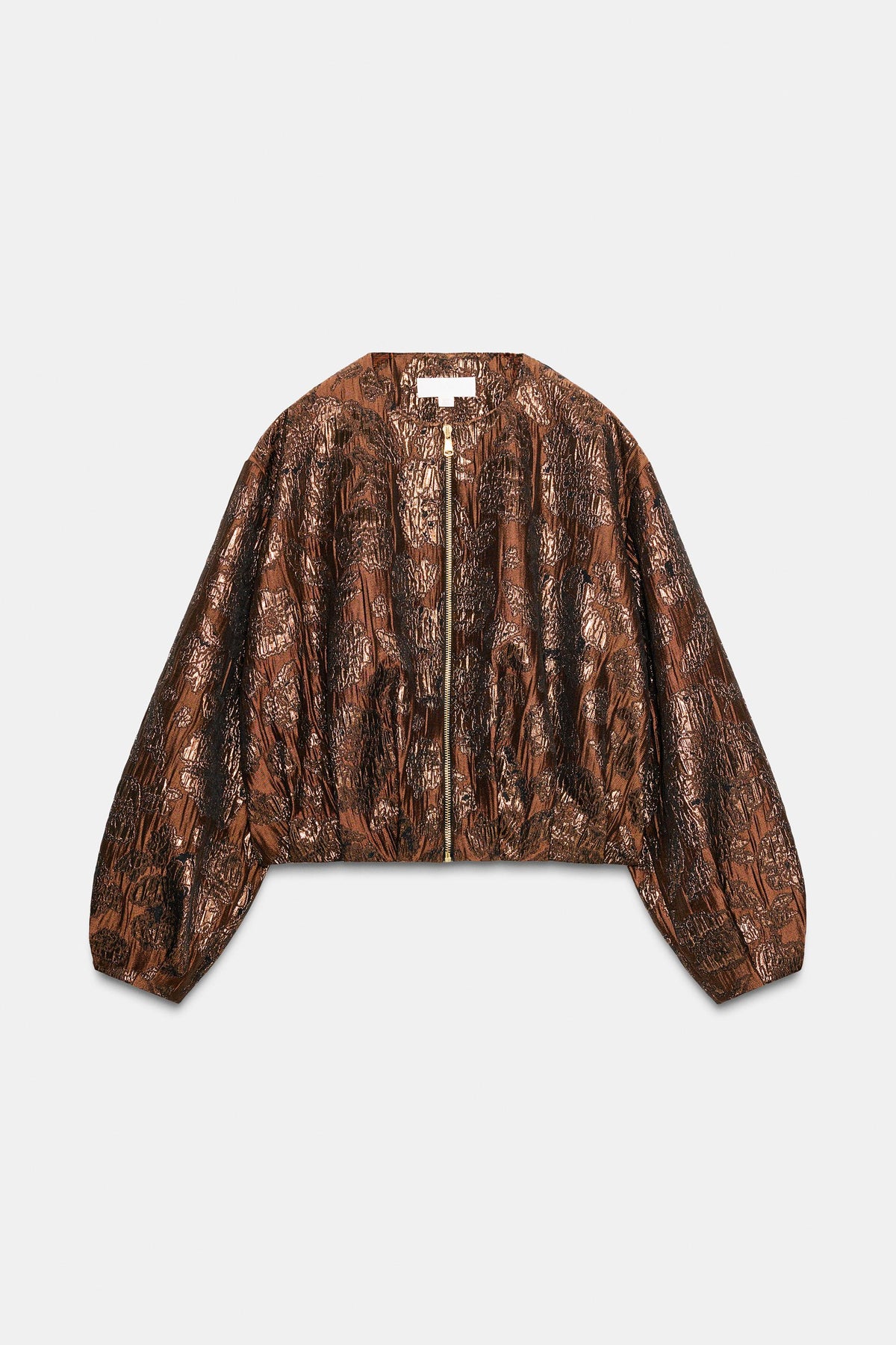 GLÄNZENDER JACQUARD-BOMBER