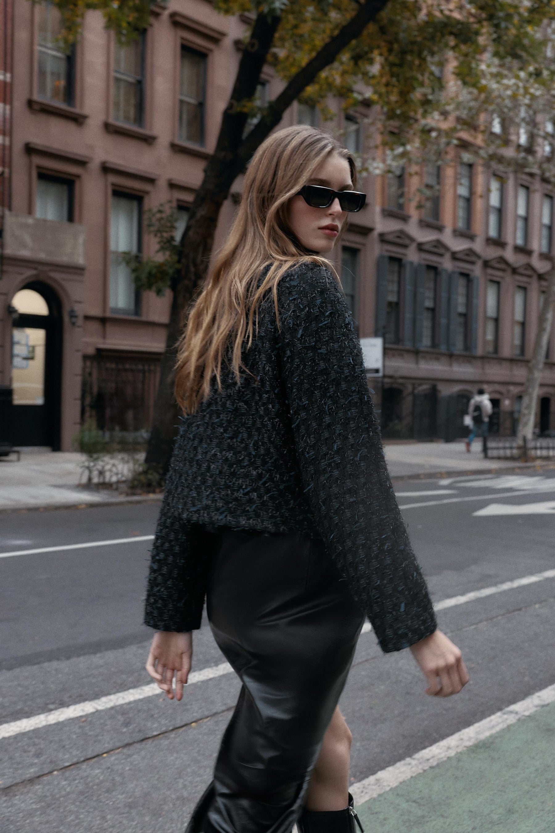 Strukturierte Crossover-Jacke