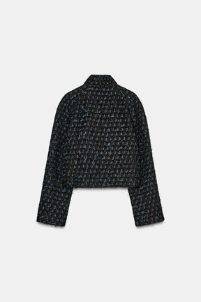 Strukturierte Crossover-Jacke