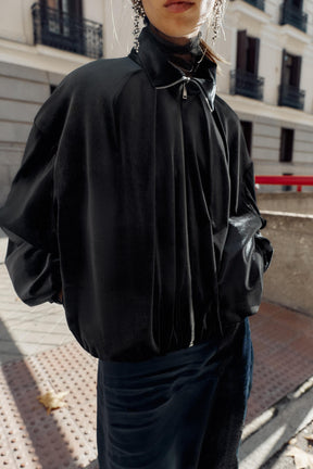 VELVET BOMBER JACKET - Image 5