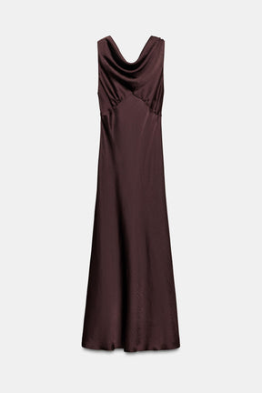 ZW COLLECTION SATIN MIDI DRESS - Image 7