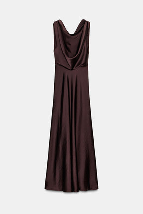 ZW COLLECTION SATIN MIDI DRESS - Image 8
