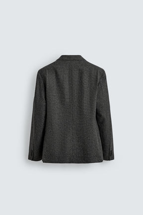 LIMITED EDITION TEXTURED WOOL BLEND SUIT BLAZER - Image 8