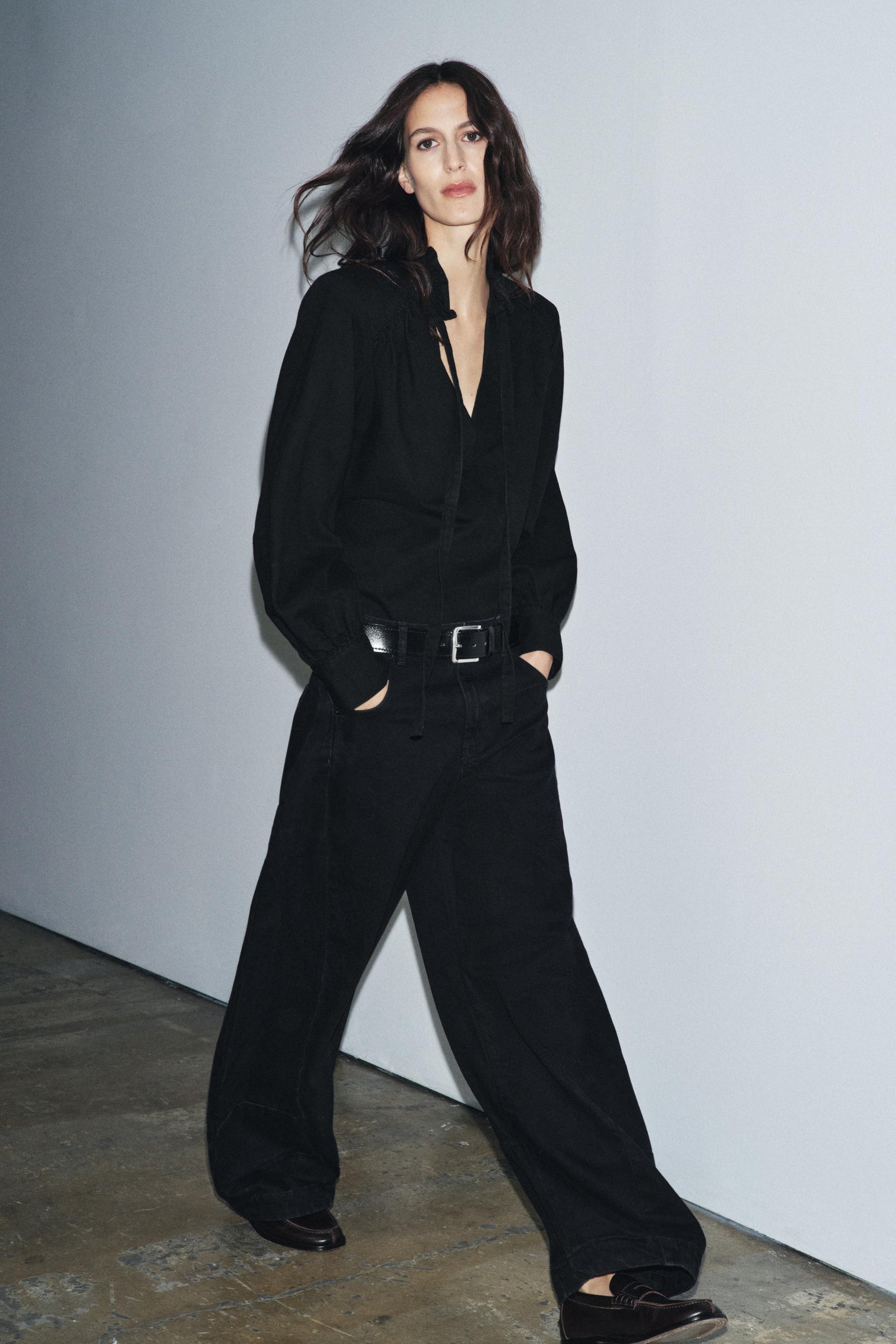 Hüftjeans mit Ballonform