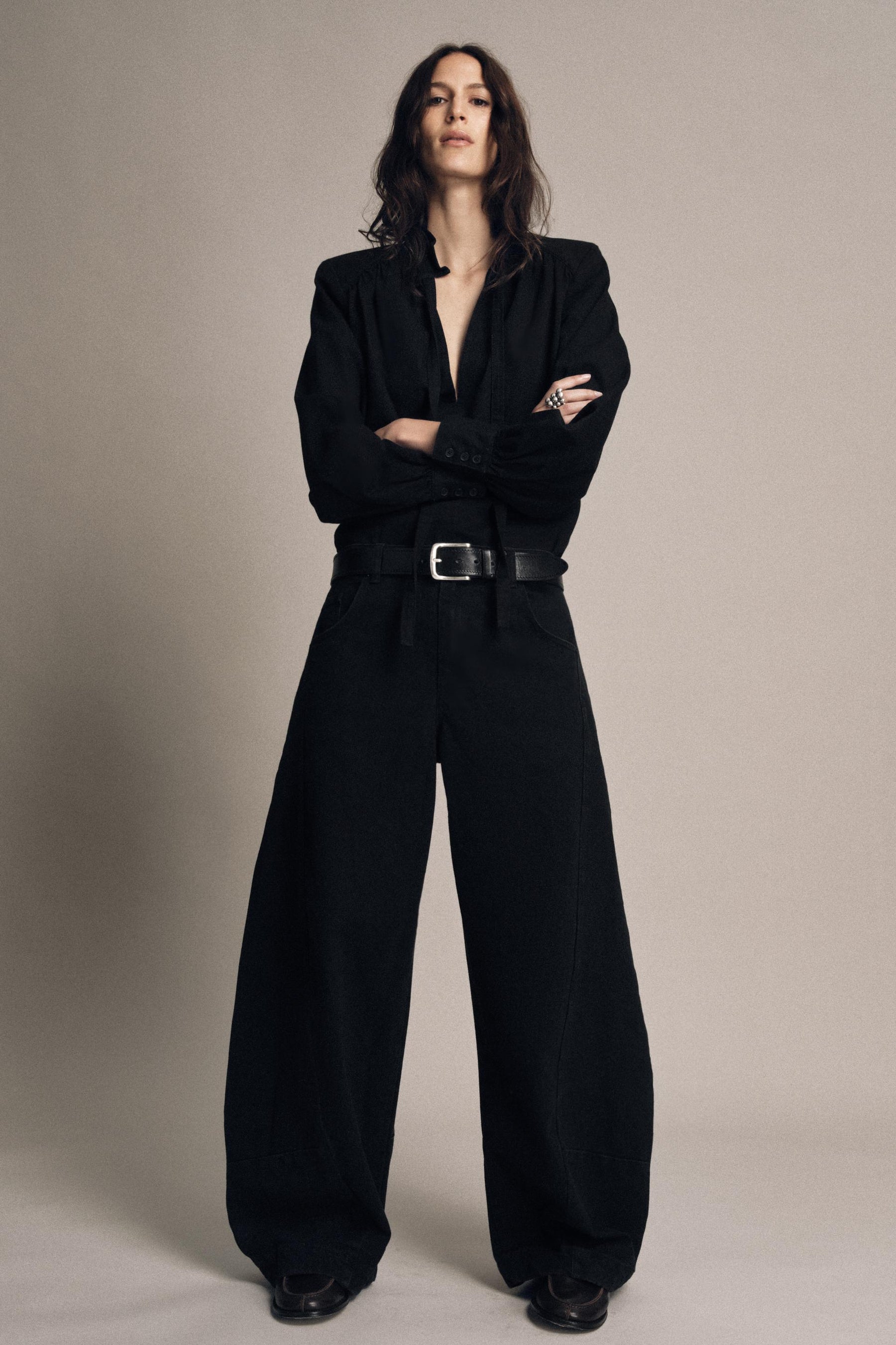 Hüftjeans mit Ballonform