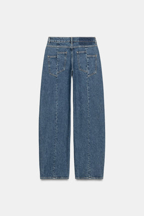 Barrel Mid-Waist Jeans