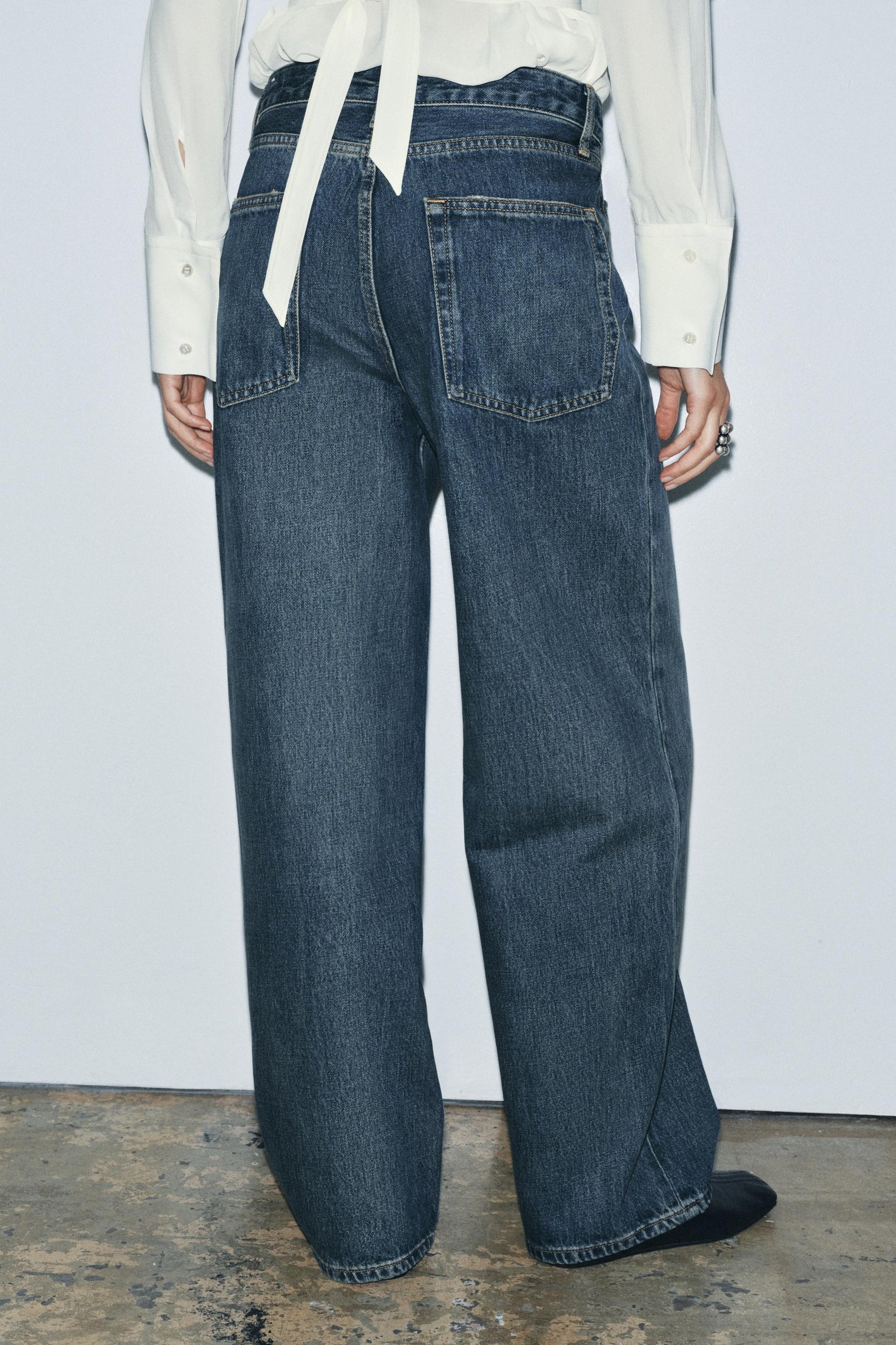 Baggy Jeans mit mittelhohem Bund