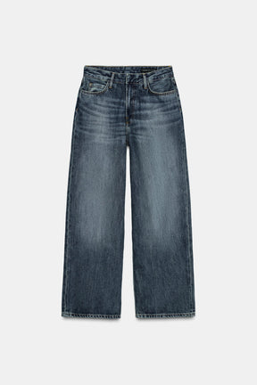 Baggy Jeans mit mittelhohem Bund