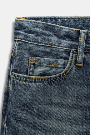 Baggy Jeans mit mittelhohem Bund