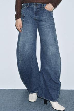 Entspannte Low-Rise-Jeans