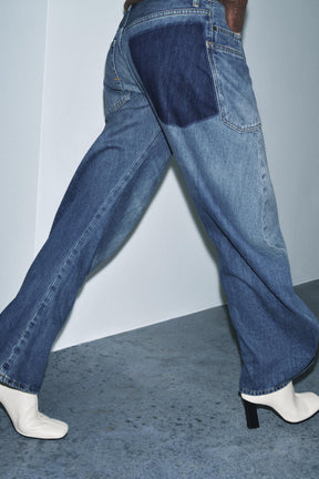 Entspannte Low-Rise-Jeans