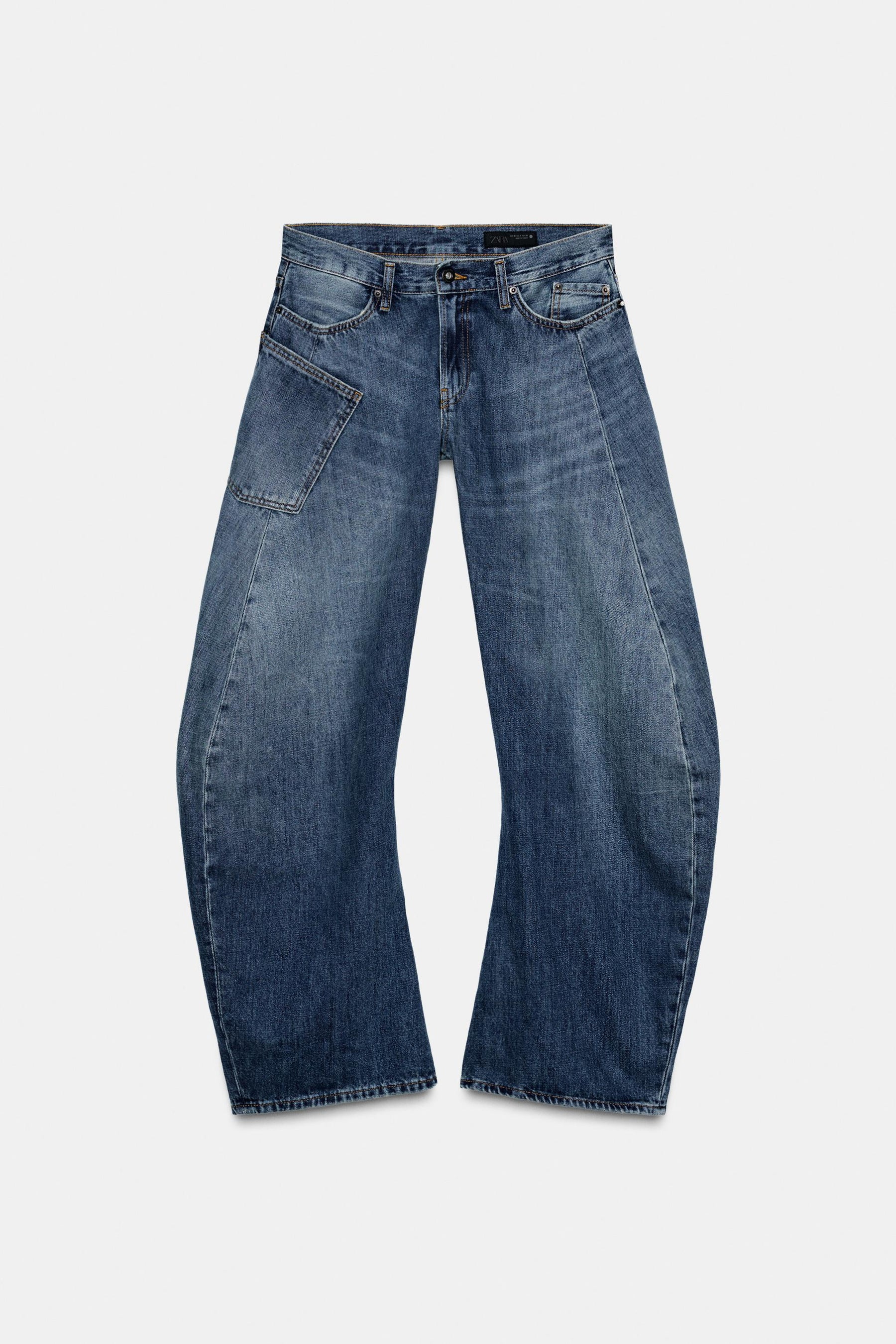 Entspannte Low-Rise-Jeans