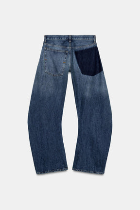 Entspannte Low-Rise-Jeans