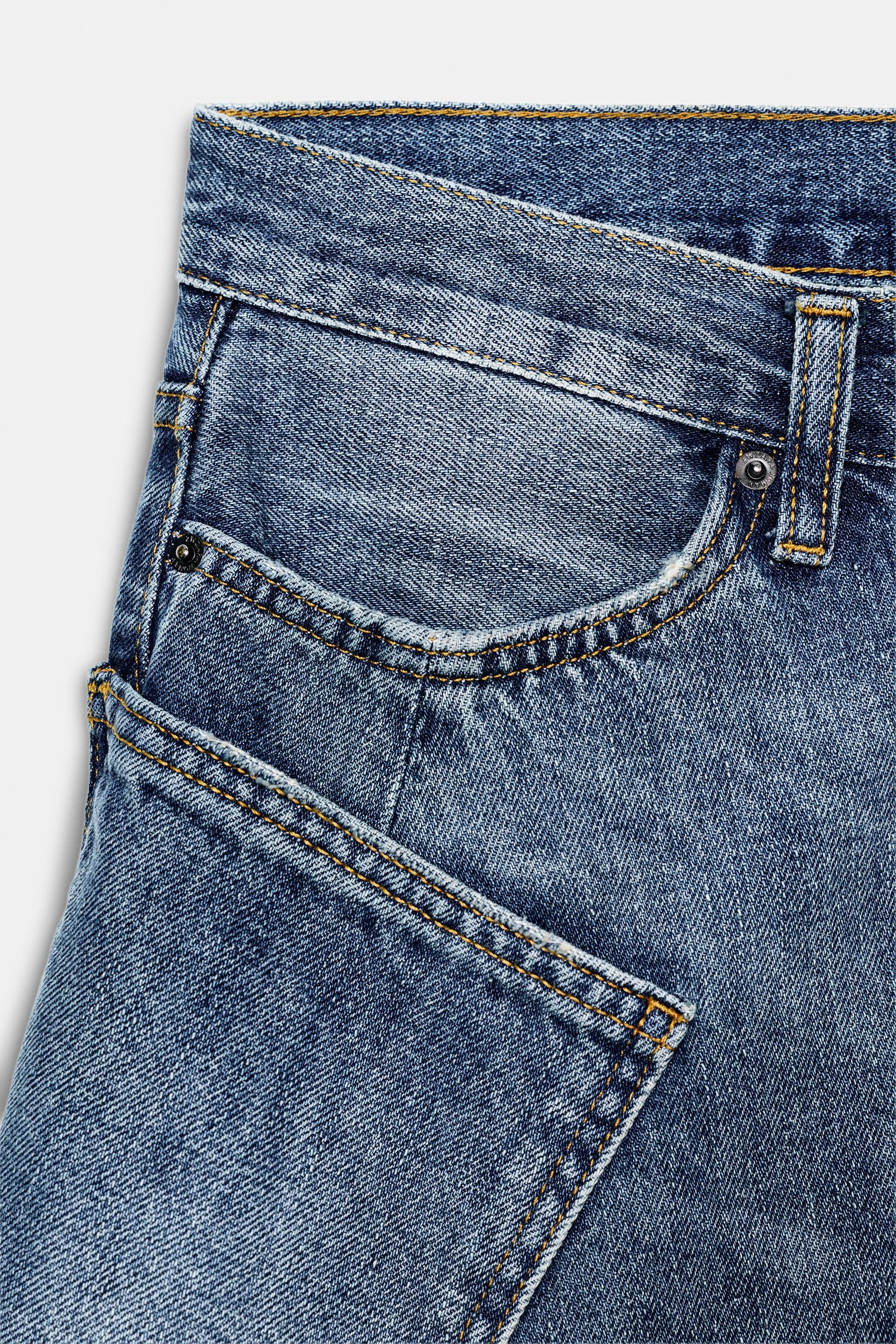Entspannte Low-Rise-Jeans
