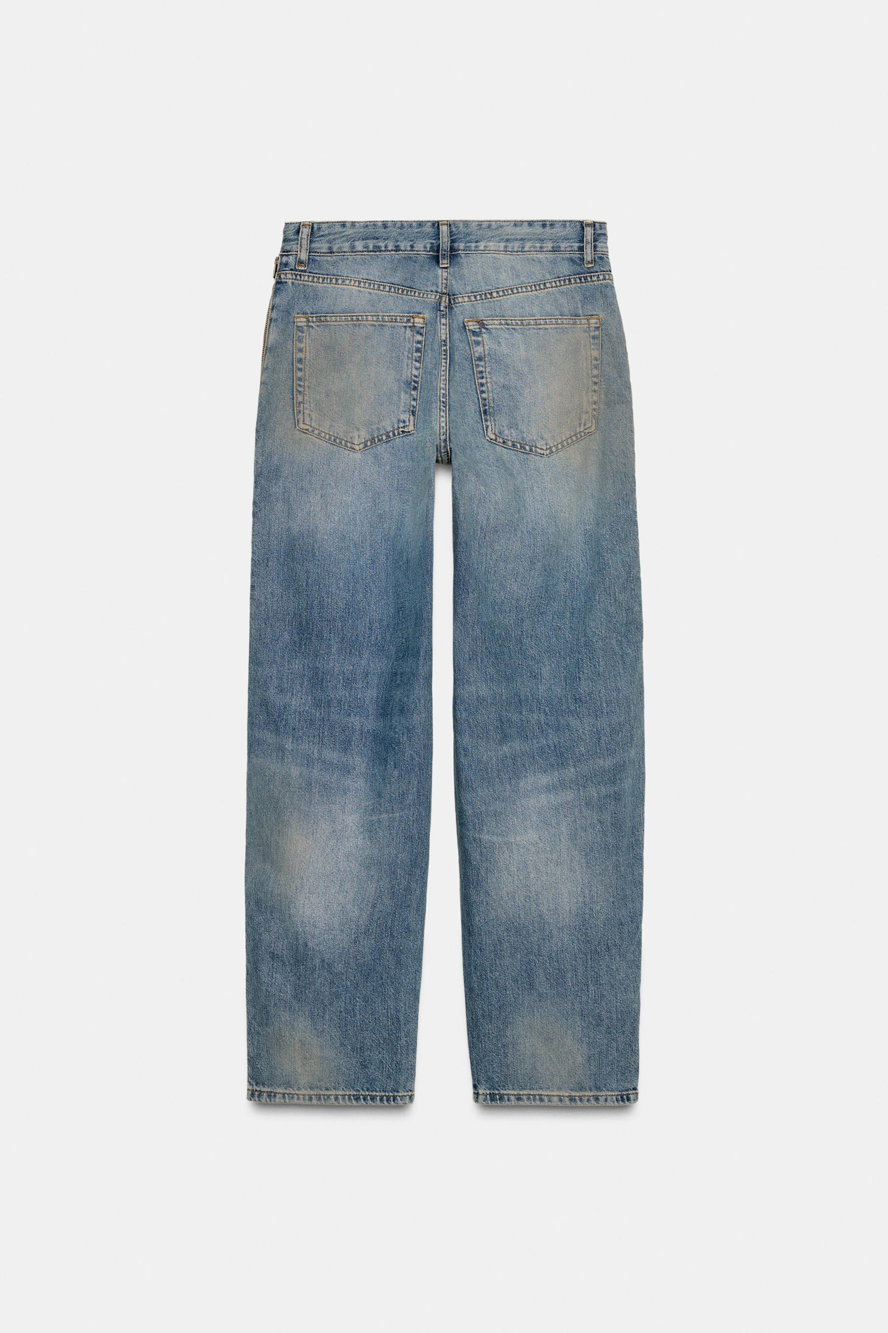 Jeans mit mittelhohem Bund und Reißverschlüssen