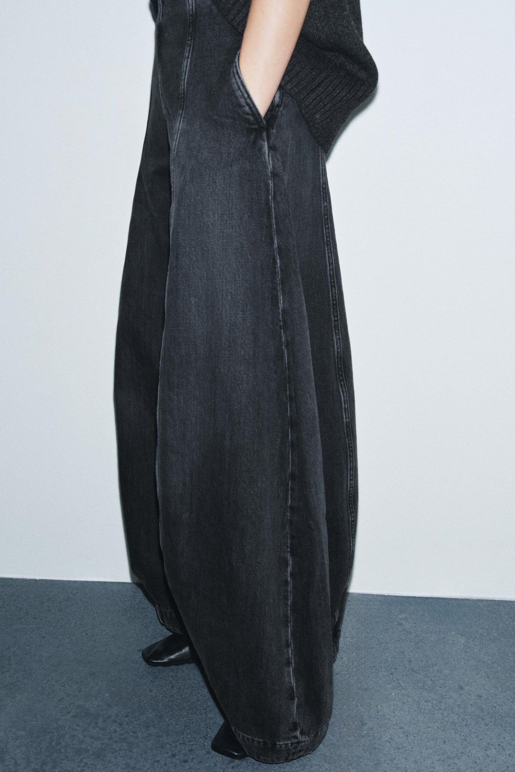 Hochtaillierte Ballonjeans