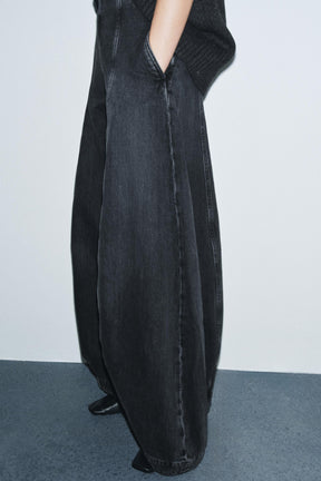 Hochtaillierte Ballonjeans