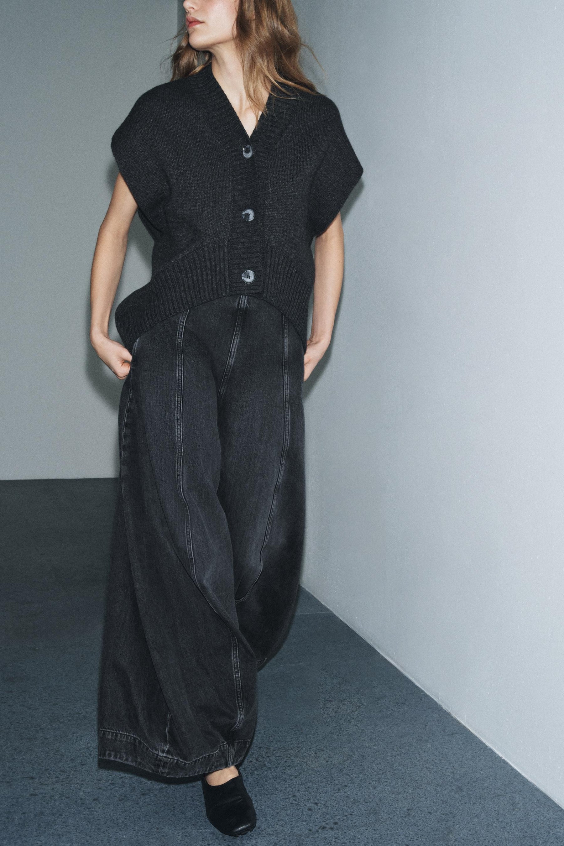 Hochtaillierte Ballonjeans