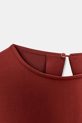 Asymmetrisches, fließendes Mode-Top