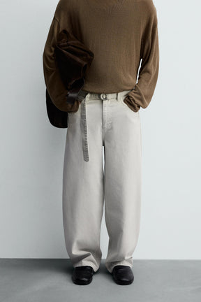 BELTED RELAXED FIT JEANS - Image 2