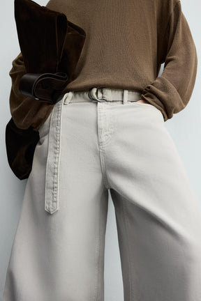BELTED RELAXED FIT JEANS - Image 6