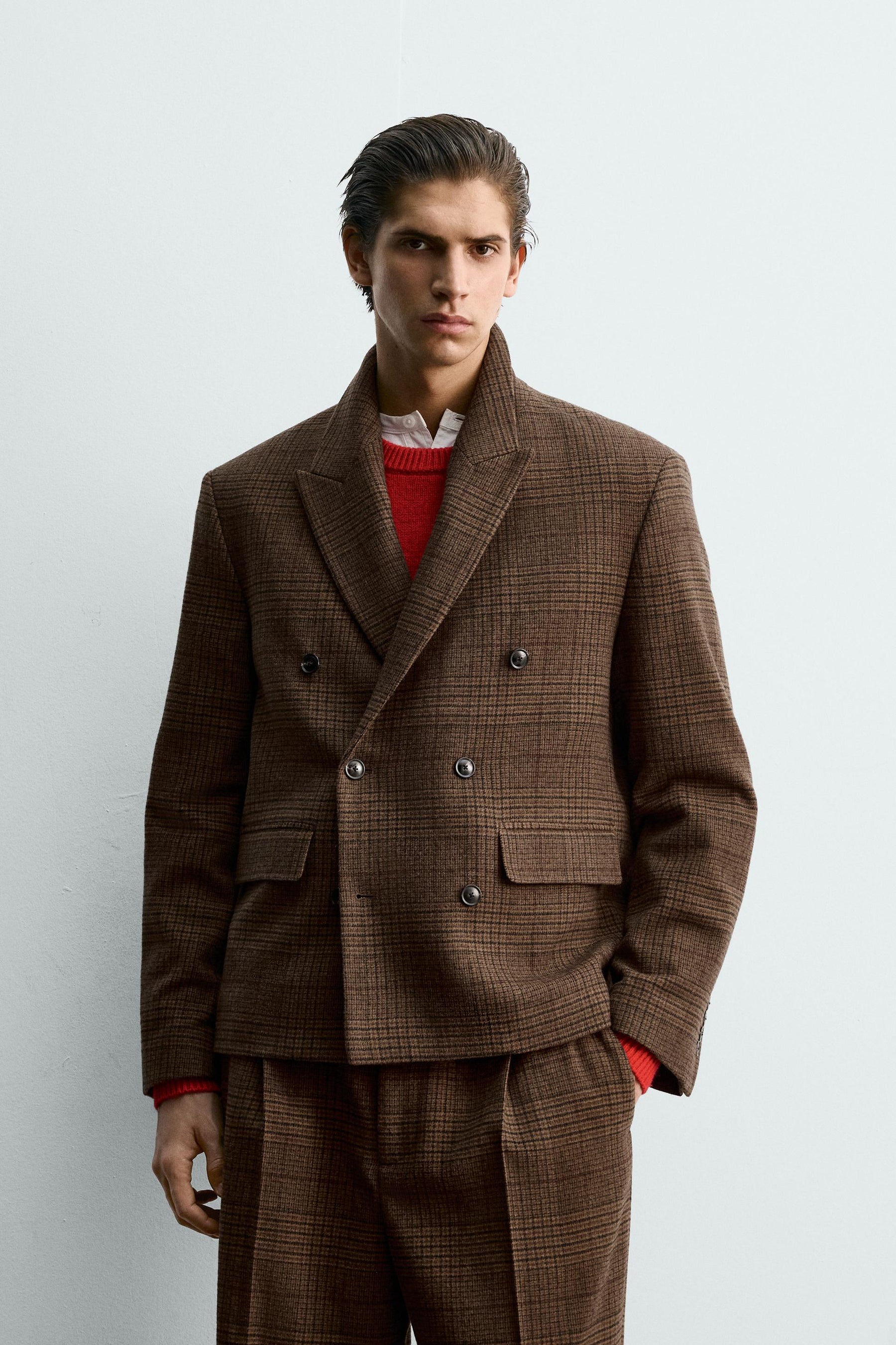 BOXY FIT CHECK SUIT BLAZER - Image 2