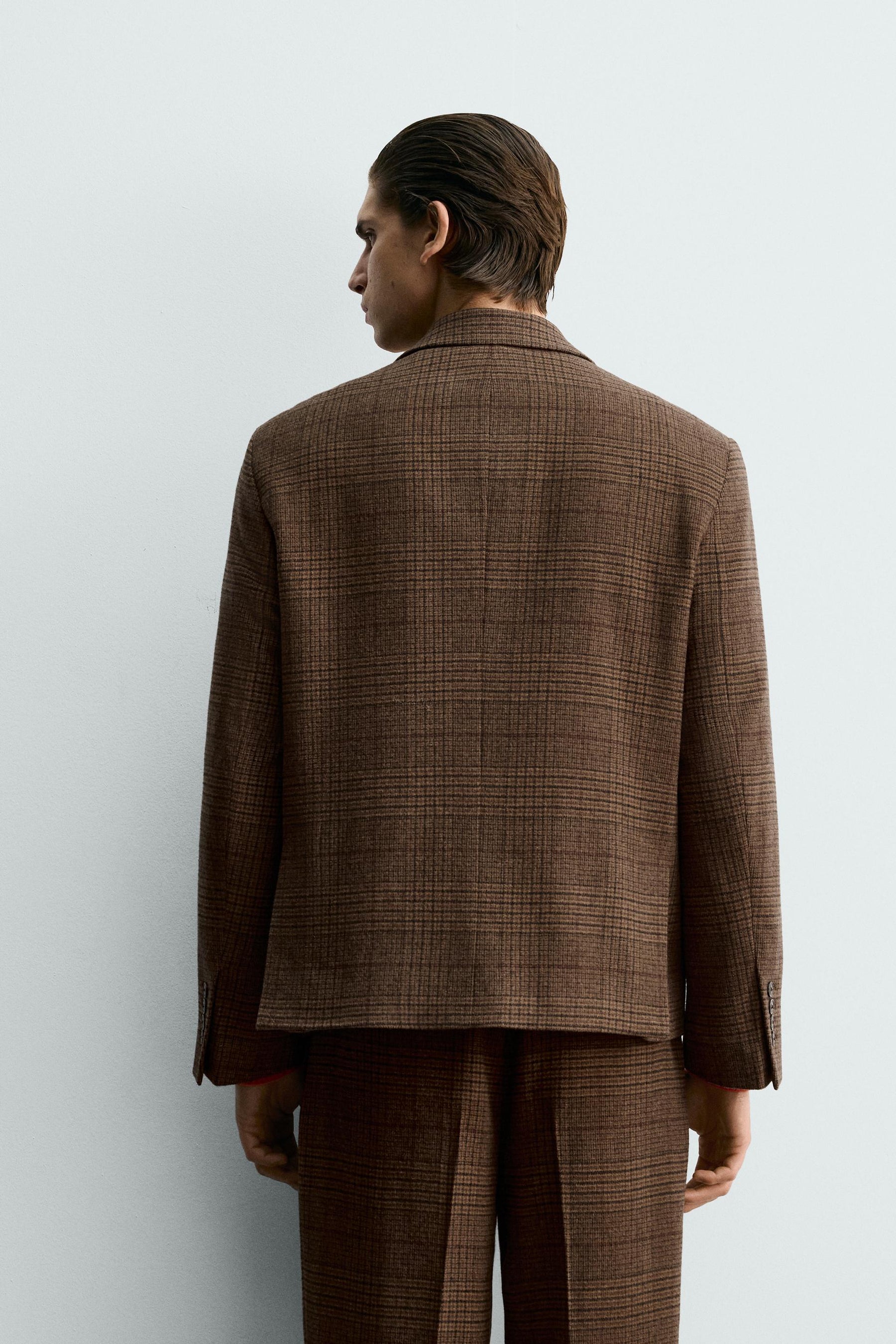 BOXY FIT CHECK SUIT BLAZER - Image 3