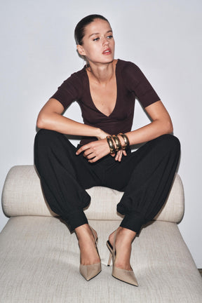 Slingback-Schuhe mit hohem Absatz