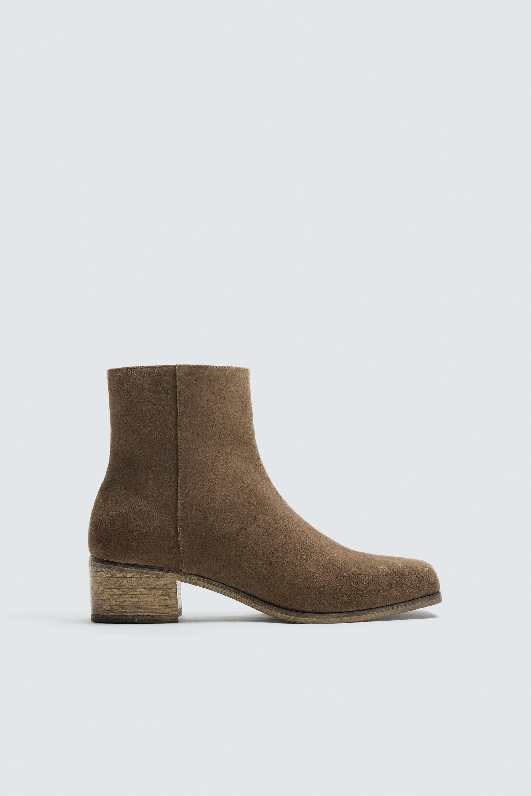 Heeled Leather Boots